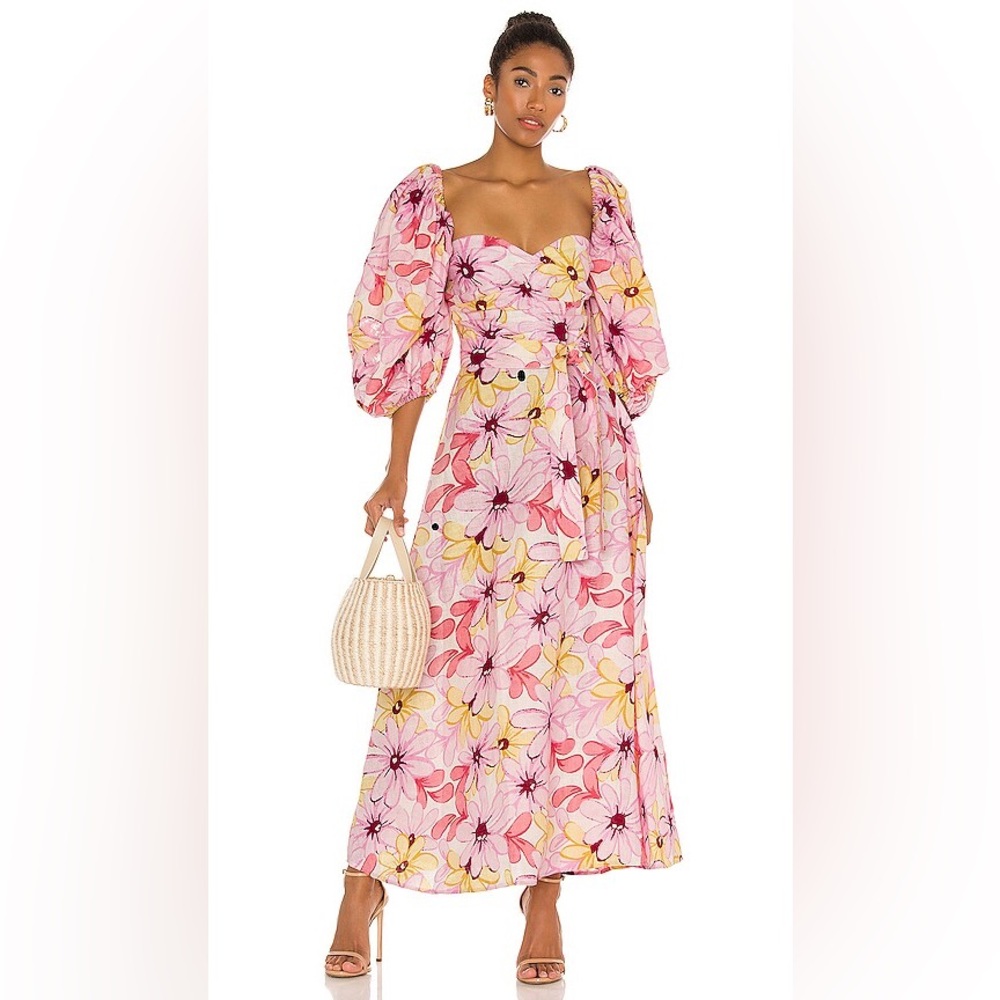 Floral Pink Maxi Dress